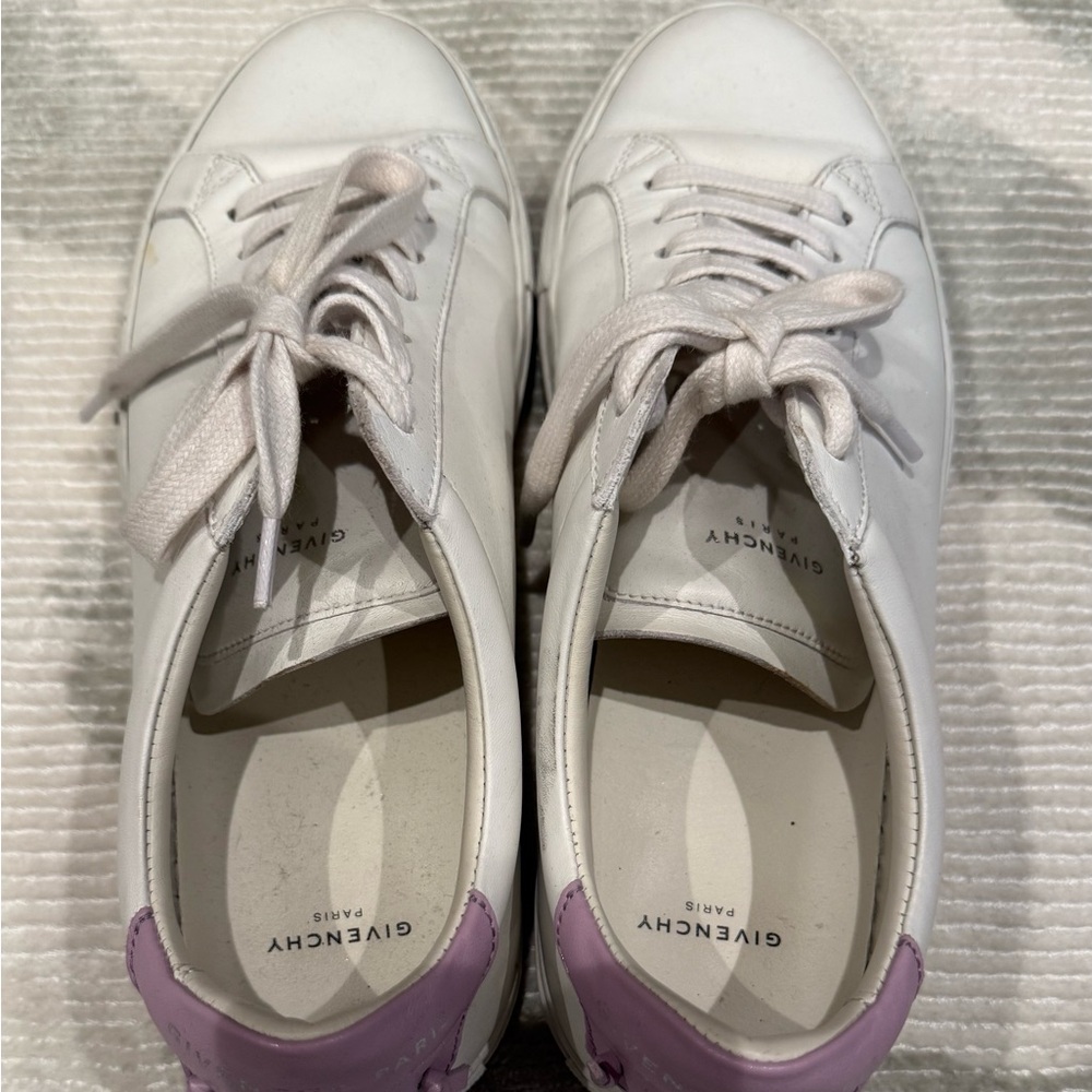 Givenchy Women's White and Lavender Sneakers